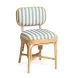 Dorine Mint Green and White Performance Fabric Upholstered Dining Chair