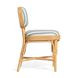 Dorine Mint Green and White Performance Fabric Upholstered Dining Chair