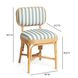 Dorine Mint Green and White Performance Fabric Upholstered Dining Chair