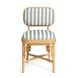 Dorine Mint Green and White Performance Fabric Upholstered Dining Chair