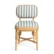 Dorine Mint Green and White Performance Fabric Upholstered Dining Chair