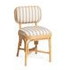 Dorine Khaki and White Performance Fabric Upholstered Dining Chair