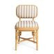 Dorine Khaki and White Performance Fabric Upholstered Dining Chair