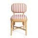 Dorine Cherry and White Performance Fabric Upholstered Dining Chair