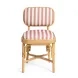 Dorine Cherry and White Performance Fabric Upholstered Dining Chair