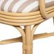 Dorine Khaki and White Performance Fabric Upholstered Arm Chair