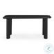 Jodie Black Ash 68" Rectangular Dining Table