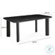 Jodie Black Ash 68" Rectangular Dining Table