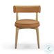 Nikita Saddle Brown Performance Vegan Leather Dining Chair