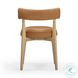 Nikita Saddle Brown Performance Vegan Leather Dining Chair