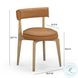 Nikita Saddle Brown Performance Vegan Leather Dining Chair