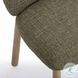 Foxy Olive Green Textured Performance Fabric Dining Chair