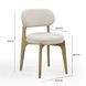Carnation Cream Performance Fabric Upholstered Dining Chair