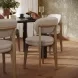 Carnation Cream Performance Fabric Upholstered Dining Chair