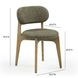Carnation Forest Green Performance Fabric Upholstered Dining Chair