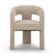 Malone Taupe Performance Fabric Upholstered Dining Chair