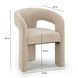 Malone Taupe Performance Fabric Upholstered Dining Chair