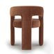 Malone Rust Red Performance Fabric Upholstered Dining Chair