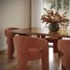 Malone Rust Red Performance Fabric Upholstered Dining Chair