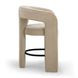 Malone Taupe Performance Fabric Upholstered Counter Height Stool