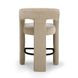 Malone Taupe Performance Fabric Upholstered Counter Height Stool