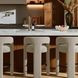 Malone Taupe Performance Fabric Upholstered Counter Height Stool