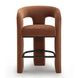 Malone Rust Red Performance Fabric Upholstered Counter Height Stool