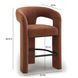 Malone Rust Red Performance Fabric Upholstered Counter Height Stool