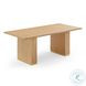 Chelsea Natural Oak Wood 79" Rectangular Dining Table
