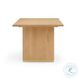Chelsea Natural Oak Wood 79" Rectangular Dining Table