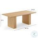 Chelsea Natural Oak Wood 79" Rectangular Dining Table