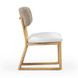 Bobbie Cream and Gray Performance Fabric Upholstered Dining Chair