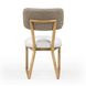 Bobbie Cream and Gray Performance Fabric Upholstered Dining Chair