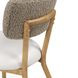 Bobbie Cream and Gray Performance Fabric Upholstered Dining Chair