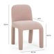 Georgia Light Pink Performance Fabric Upholstered Dining Chair