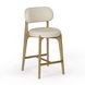 Carnation Cream Upholstered Counter Height Stool