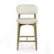 Carnation Cream Upholstered Counter Height Stool