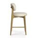 Carnation Cream Upholstered Counter Height Stool