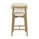 Carnation Cream Upholstered Counter Height Stool