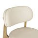 Carnation Cream Upholstered Counter Height Stool