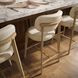 Carnation Cream Upholstered Counter Height Stool