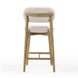 Carnation Cream Performance Fabric Upholstered Counter Height Stool