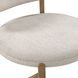 Carnation Cream Performance Fabric Upholstered Counter Height Stool