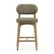 Carnation Forest Green Performance Fabric Upholstered Counter Height Stool
