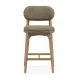 Carnation Forest Green Performance Fabric Upholstered Counter Height Stool