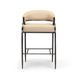 Tatum Taupe Upholstered Counter Height Stool