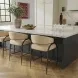 Tatum Taupe Upholstered Counter Height Stool