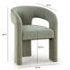 Malone Green Performance Fabric Upholstered Dining Chair