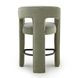 Malone Green Performance Fabric Upholstered Counter Height Stool