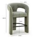 Malone Green Performance Fabric Upholstered Counter Height Stool